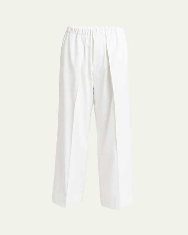 Long Pleated Trousers